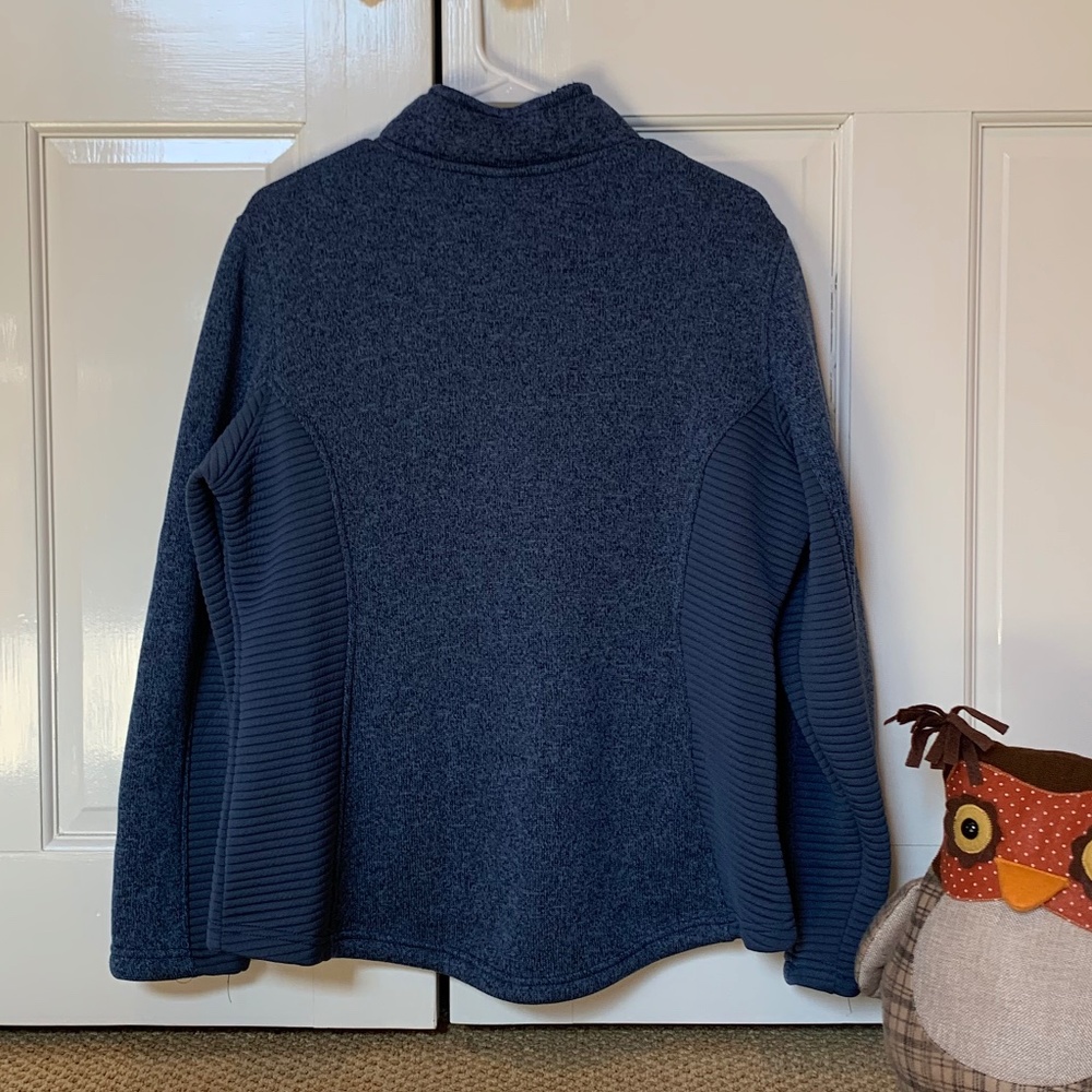 Cozy Blue Fleece Jacket (XL/16-18) Time and Tru (please read message below*) - Picture 2 of 12